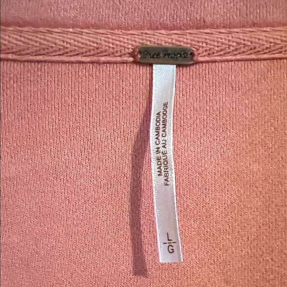 Free People Ruby Shacket in Scarlet Ibis Sz L Brand New - Picture 2 of 10